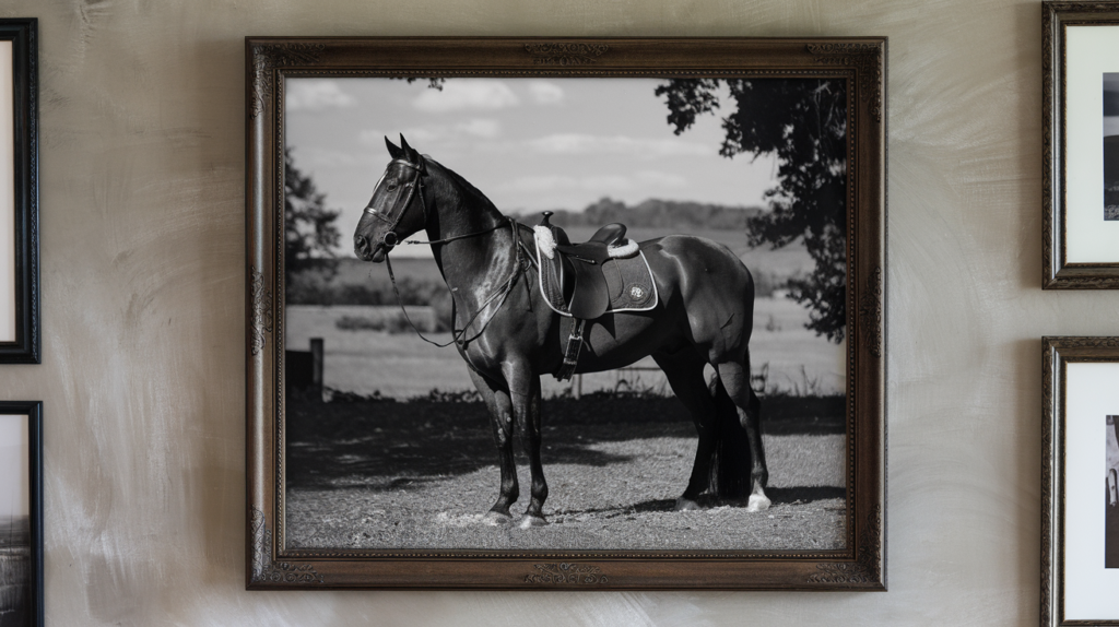 Black and White Photography of Equines