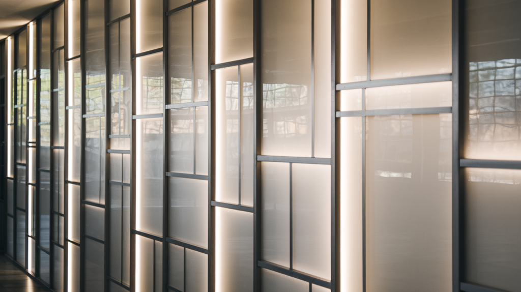 Backlit Glass Wall Panels