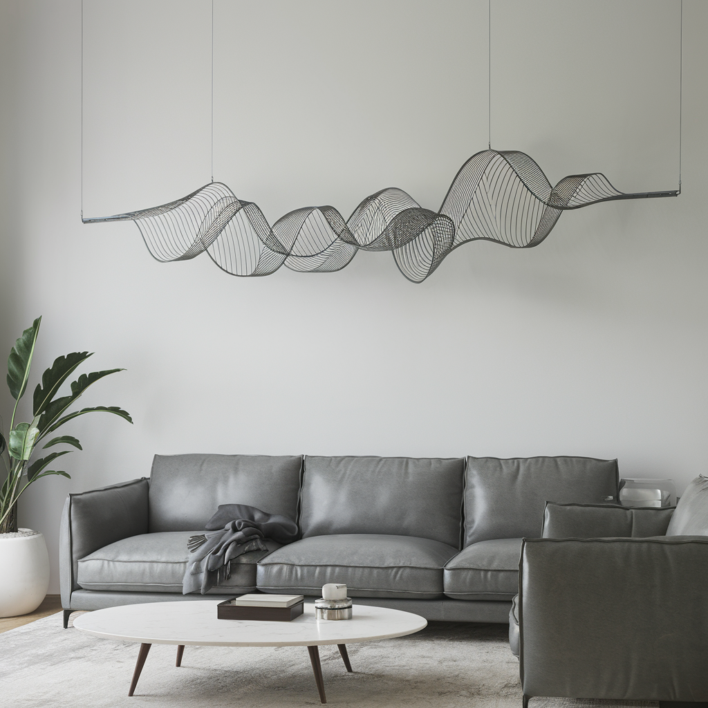 Wire Hanging Systems for metal art