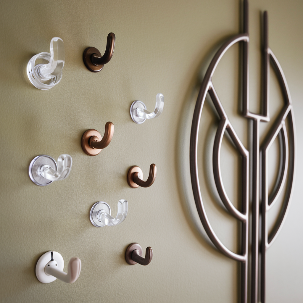 Adhesive Hooks for metal wall art