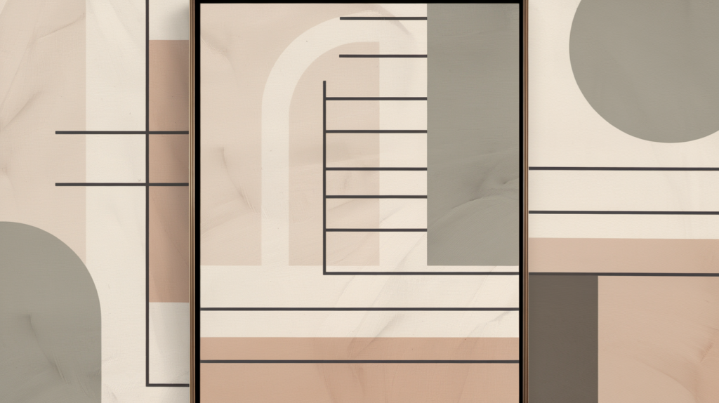 Abstract Minimalism Neutral Wall Art