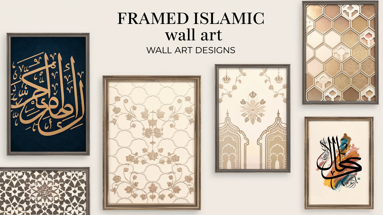 Framed islamic wall art types